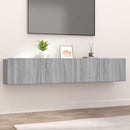 tv-skabe 2 stk. 80x30x30 cm konstrueret træ grå sonoma-eg