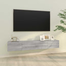 tv-skabe til væg 2 stk. 100x30x30 cm konstrueret træ grå sonoma