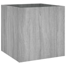 plantekasse 40x40x40 cm konstrueret træ grå sonoma-eg