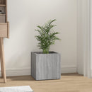 plantekasse 40x40x40 cm konstrueret træ grå sonoma-eg