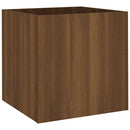 plantekasse 40x40x40 cm konstrueret træ brun egetræsfarve