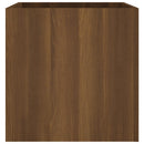 plantekasse 40x40x40 cm konstrueret træ brun egetræsfarve