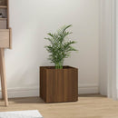 plantekasse 40x40x40 cm konstrueret træ brun egetræsfarve