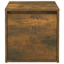 opbevaringsskab 40,5x40x40 cm konstrueret træ røget egetræ