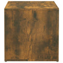 opbevaringsskab 40,5x40x40 cm konstrueret træ røget egetræ