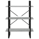 bogreol 80x30x105 cm konstrueret træ grå sonoma-eg