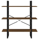 bogreol 100x30x105 cm konstrueret træ sonoma-eg
