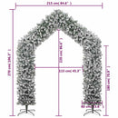 juleguirlande med sne buefacon 270 cm