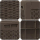 opbevaringskasse til haven 119x48x60 cm polypropylen brun