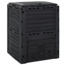 kompostbeholder 280 l polypropylen sort