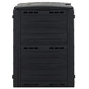 kompostbeholder 280 l polypropylen sort