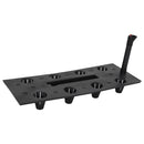 høj plantekasse 60x25x46 cm PP-rattan antracitgrå