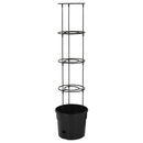plantekrukke til tomater Ø29,5x115 cm polypropylen antracitgrå