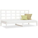 daybed uden madras 90x200 cm massivt fyrretræ hvid