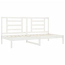 daybed uden madras 90x200 cm massivt fyrretræ hvid
