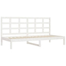 daybed uden madras 90x200 cm massivt fyrretræ hvid