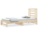 daybed med udtræk 2x(90x190) cm massivt fyrretræ