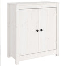 skænke 2 stk. 70x35x80 cm massivt fyrretræ hvid