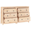 skænk 140x35x80 cm massivt fyrretræ