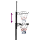 basketballstativ 280-350 cm polycarbonat transparent