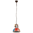 industriel hængelampe 30 cm E27 25 W rund flerfarvet