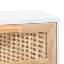 sofabord 80x40x30 cm konstrueret træ og massivt fyrretræ hvid