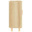 skænk 60x30x70 cm massivt fyrretræ og naturlig rattan brun
