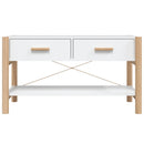 tv-bord 82x38x45 cm konstrueret træ hvid