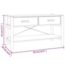 tv-bord 82x38x45 cm konstrueret træ hvid