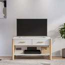 tv-bord 82x38x45 cm konstrueret træ hvid