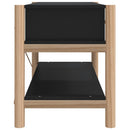 tv-bord 82x38x45 cm konstrueret træ sort
