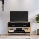 tv-bord 82x38x45 cm konstrueret træ sort