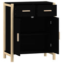 skænk 62x38x75 cm konstrueret træ sort