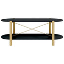 sofabord 110x48x40 cm konstrueret træ sort