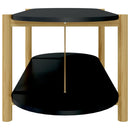 sofabord 110x48x40 cm konstrueret træ sort