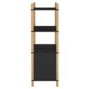 højskab 80x40x121 cm konstrueret træ sort