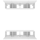 tv-skabe 4 stk. 80x30x30 cm konstrueret træ hvid