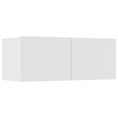 tv-skabe 4 stk. 80x30x30 cm konstrueret træ hvid