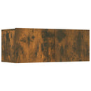 tv-skabe 4 stk. 80x30x30 cm konstrueret træ røget egetræ