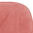 drejelig kontorstol fløjl pink