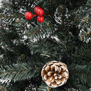 kunstigt juletræ med fod 120 cm PVC grøn