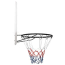 basketballkurv med plade 90x60x2 cm polyethylen hvid