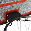 basketballkurv med plade 109x71x3 cm polyethylen sort