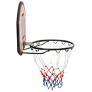 basketballkurv med plade 71x45x2 cm polyethylen sort