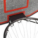 basketballkurv med plade 71x45x2 cm polyethylen sort