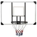 basketballkurv med plade 106x69x3 cm polycarbonat transparent