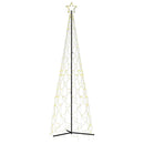 juletræ med kogle, varm hvid, 500 LED'er, 100x300 cm