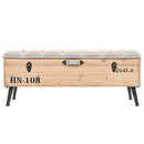 Opbevaringsbænk 110 cm Solid Fyr