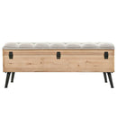 Opbevaringsbænk 110 cm Solid Fyr