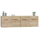 vægskabe 2 stk. 60x36,5x35 cm konstrueret træ sonoma-eg